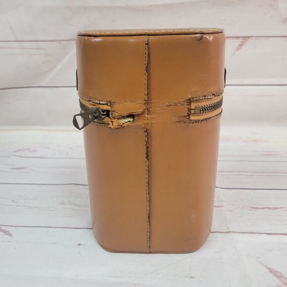 Vintage Travel Bar Set 2 Flask Portable Pub by AHS Germany 6 Shot Glasses - Picture 15 of 15